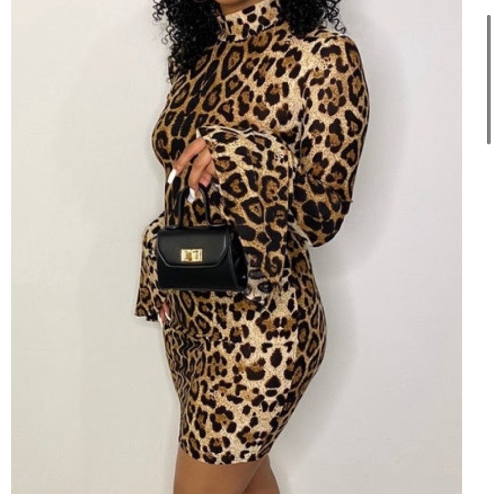 Leopard mini dress